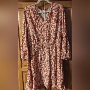 Old Navy Elastic Waist Floral Dress
